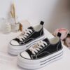 Baskets en toile noires