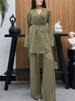Ensemble tailleur kaki