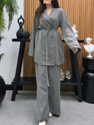 Ensemble tailleur gris
