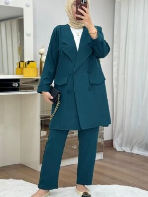 Ensemble tailleur vert