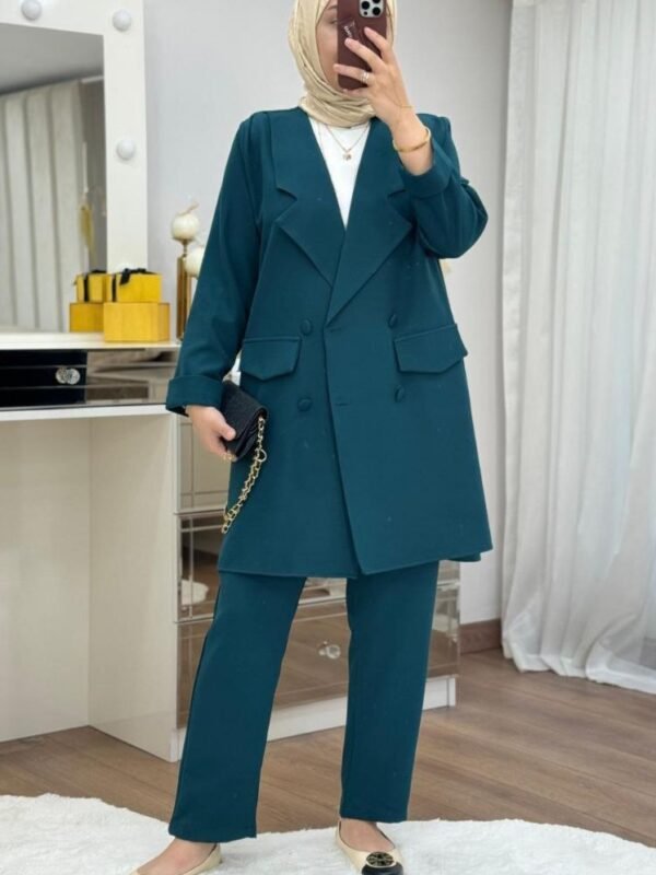 Ensemble tailleur vert