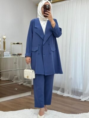 Ensemble tailleur bleu