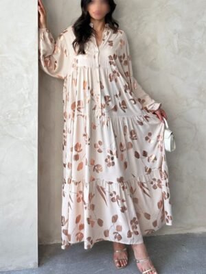 Robe beige rose gold